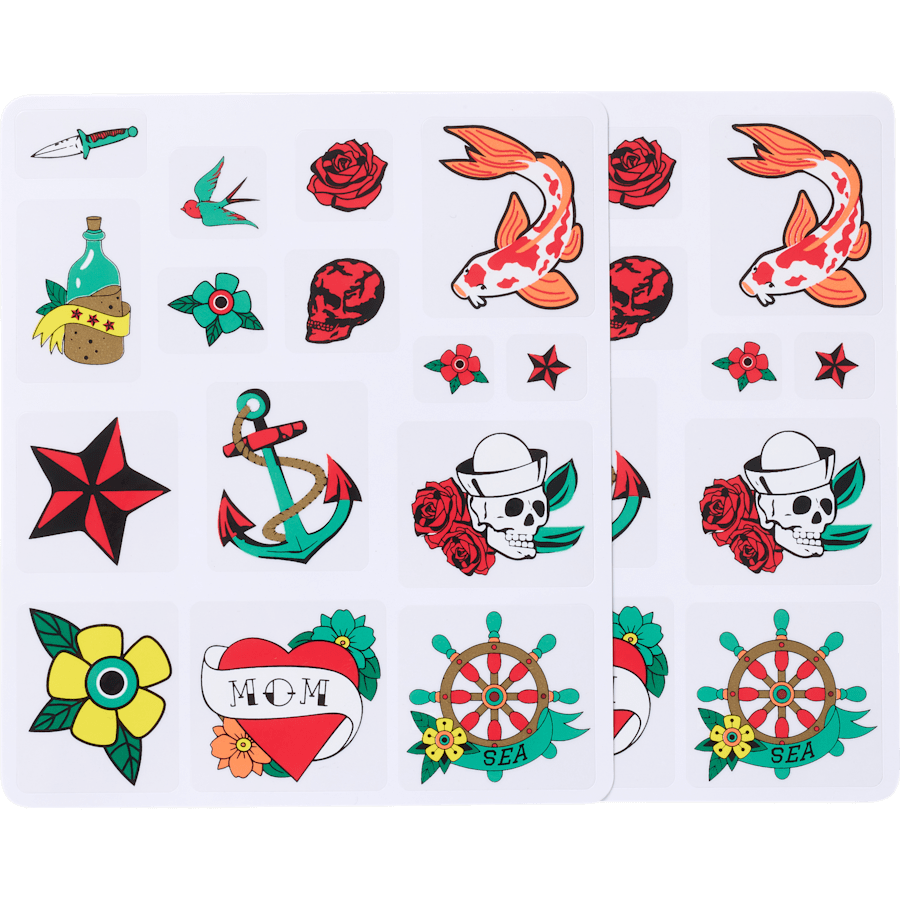 Traditional Art Shoe Tattoos - Charm view - Jibbitz Charms