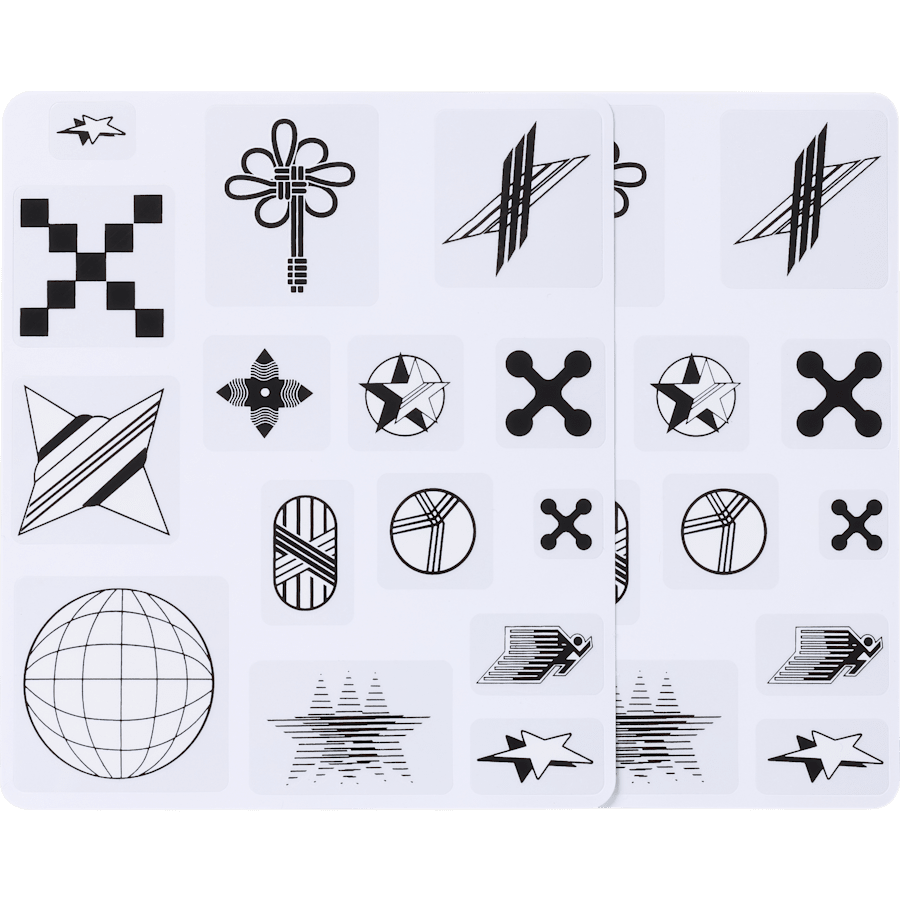 Abstract Icons Shoe Tattoos - Charm view - Jibbitz Charms