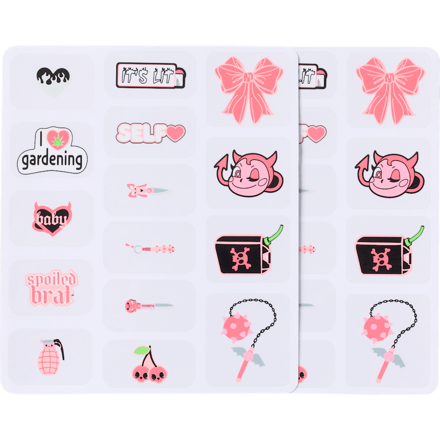 Sweet and Savage Shoe Tattoos - Charm view - Jibbitz Charms