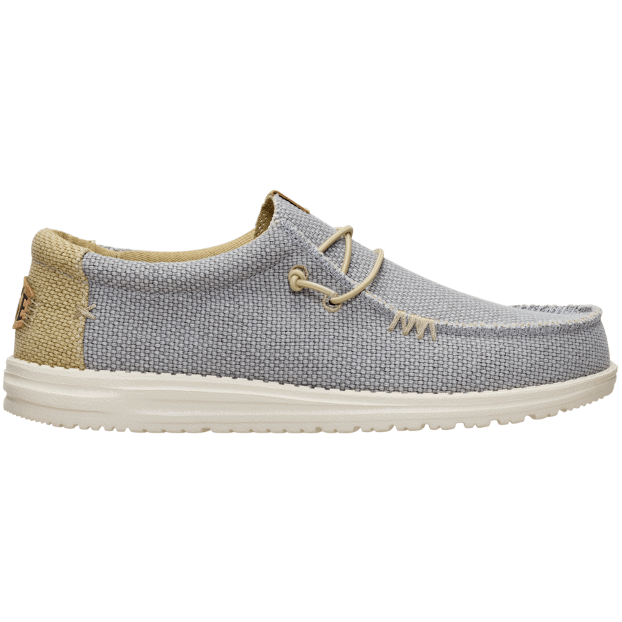 Flannel Grey/Olive Grey Wally Braided - Side - HEYDUDE