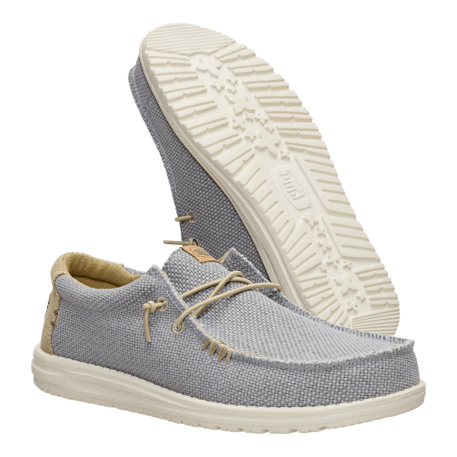 Flannel Grey/Olive Grey Wally Braided - Bottom - HEYDUDE