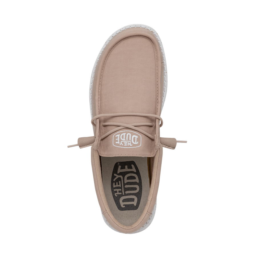 Tan Wally Slub Blk - Dessus - HEYDUDE