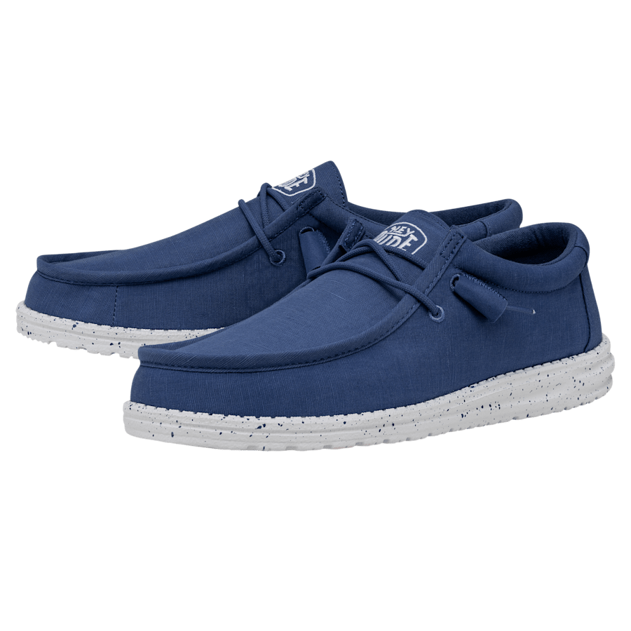 True Blue Wally Slub Blk - Pair - HEYDUDE