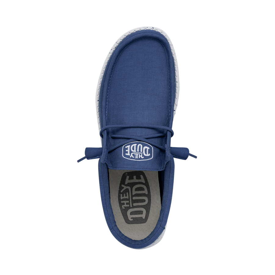 True Blue Wally Slub Blk - Top - HEYDUDE