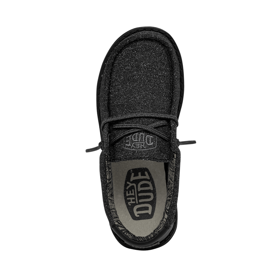 Black Wally Youth Basic - Dessus - HEYDUDE