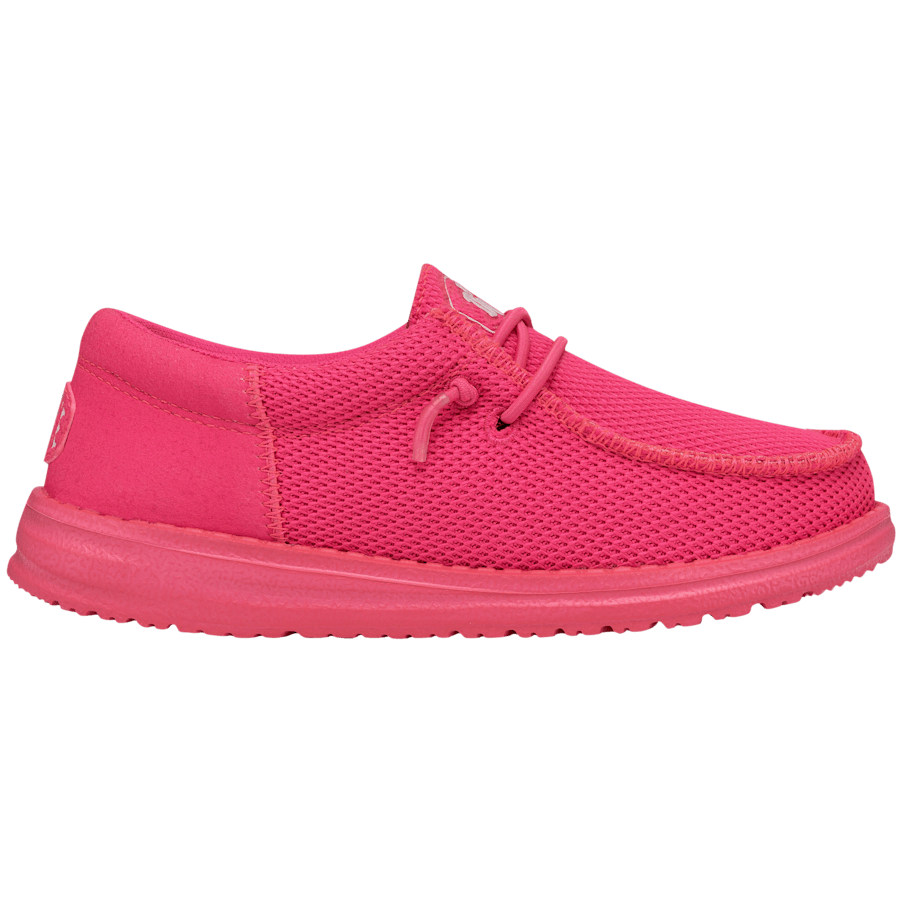Electric Pink Wally Youth Funk Mono - Côté - HEYDUDE