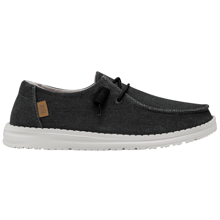 Off Black Wendy Chambray - Side - HEYDUDE