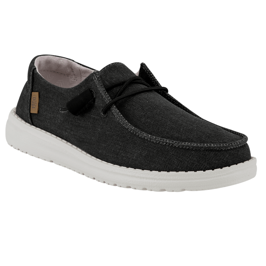 Off Black Wendy Chambray - Angle - HEYDUDE
