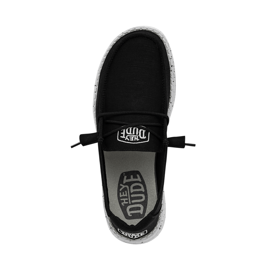 Black Wendy Slub Canvas - Top - HEYDUDE