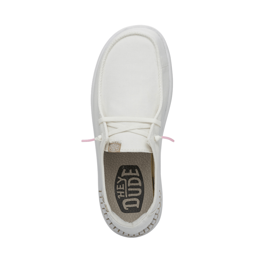 Spark White Wendy Rise - Dessus - HEYDUDE