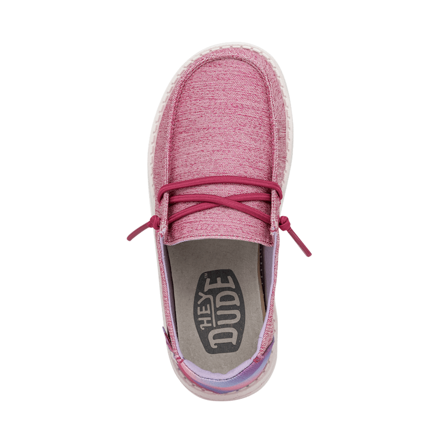 Sparkle Pink Wendy Youth - Dessus - HEYDUDE