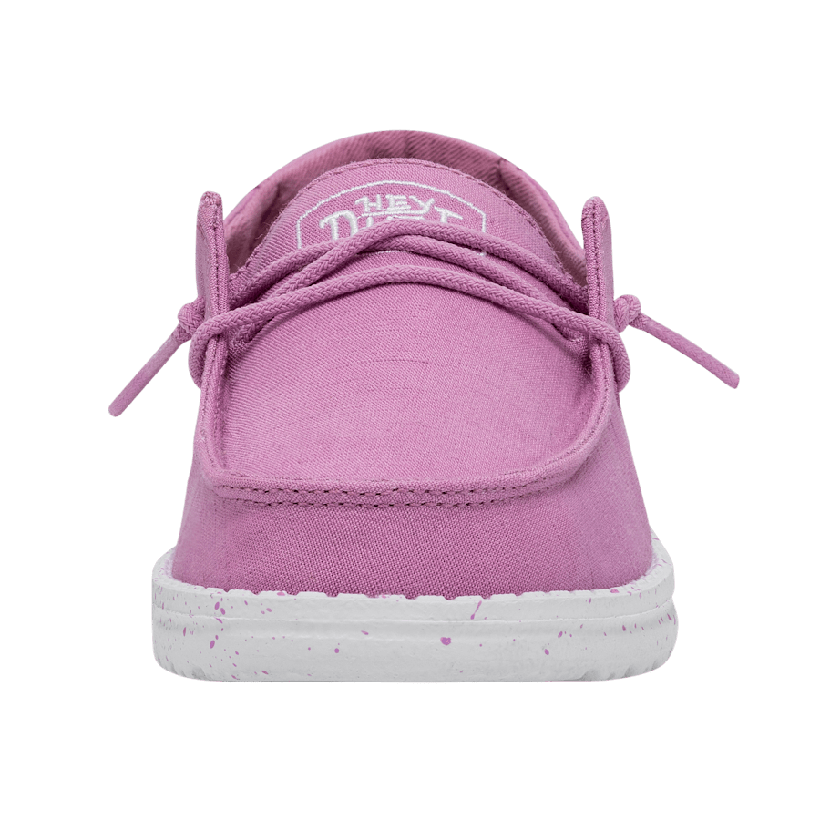 Violet Wendy Youth Slub Canvas - Front - HEYDUDE