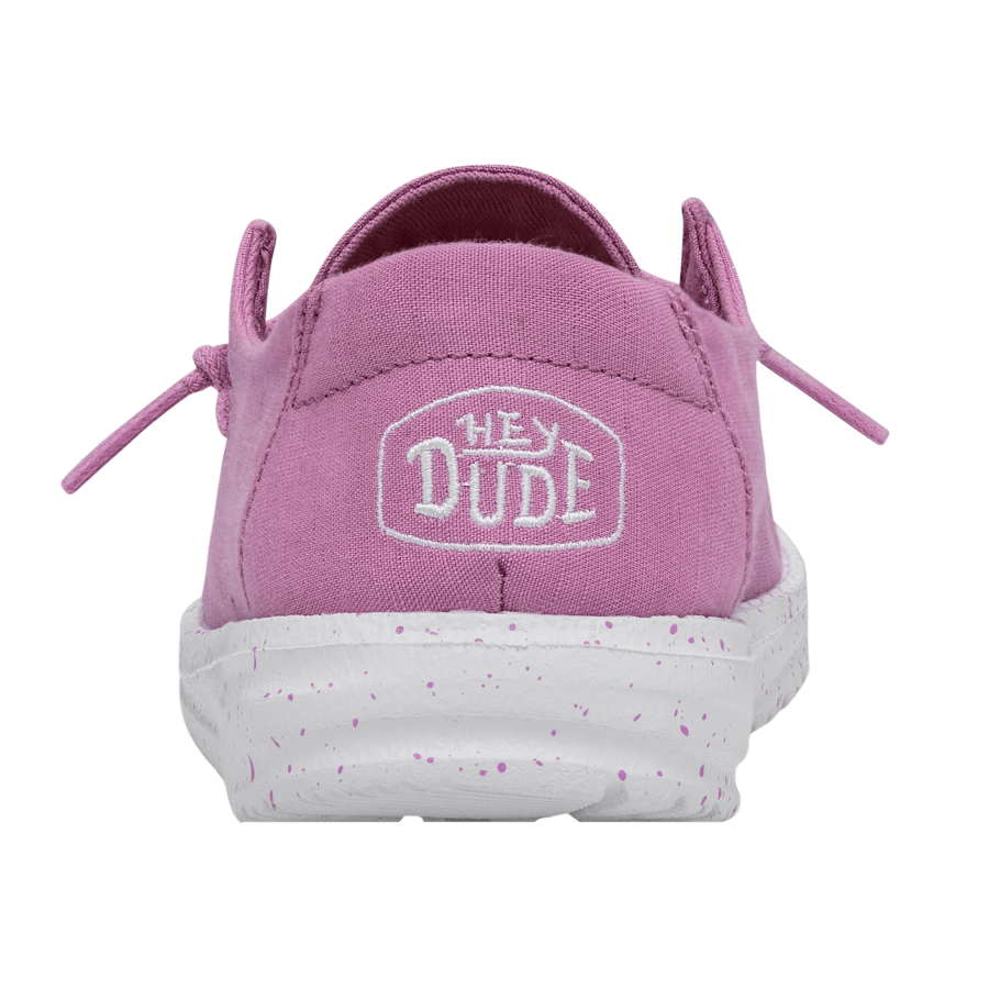 Violet Wendy Youth Slub Canvas - Back - HEYDUDE