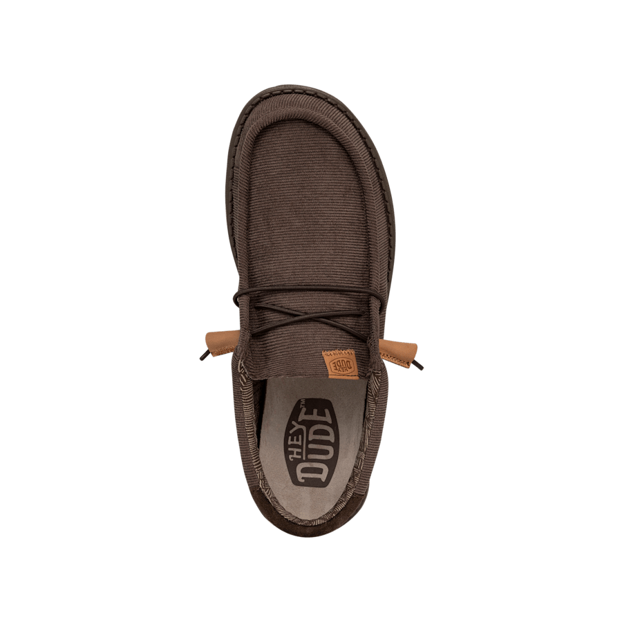 Chocolate Wally Corduroy Blk - Top - HEYDUDE