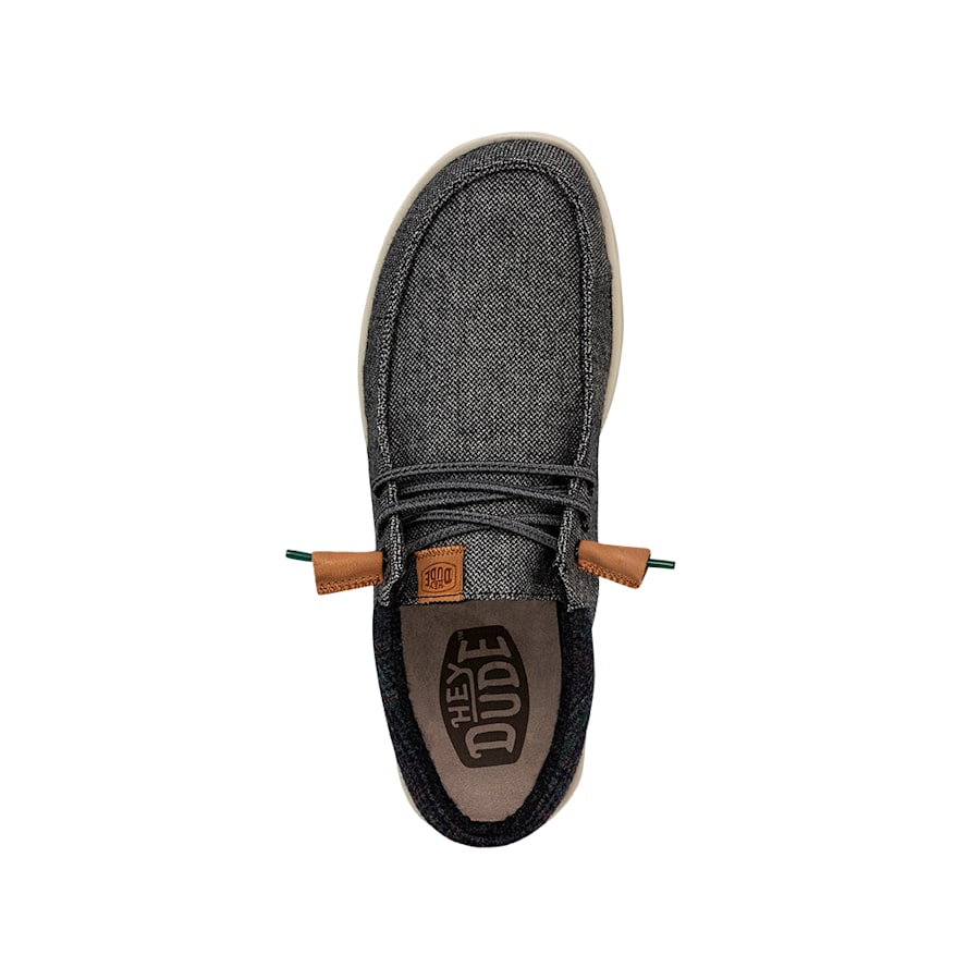 Charcoal Wally Grip Wool Char - Top - HEYDUDE