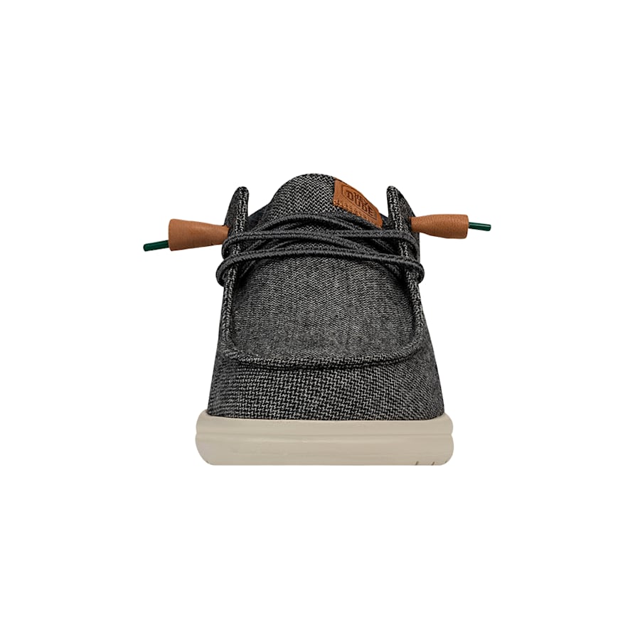 Charcoal Wally Grip Wool Char - Front - HEYDUDE