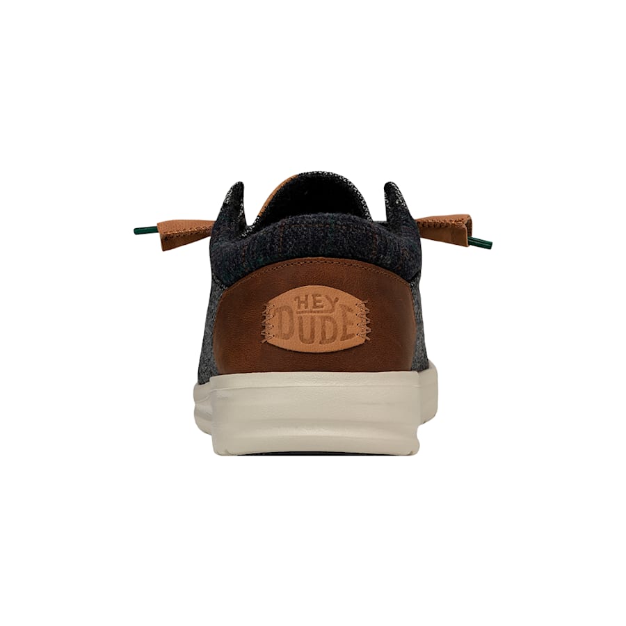 Charcoal Wally Grip Wool Char - Back - HEYDUDE