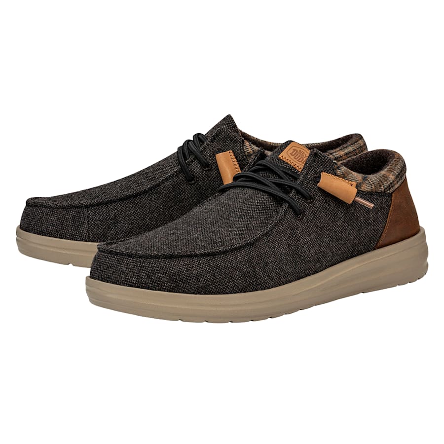 Brown Wally Grip Wool Char - Pair - HEYDUDE