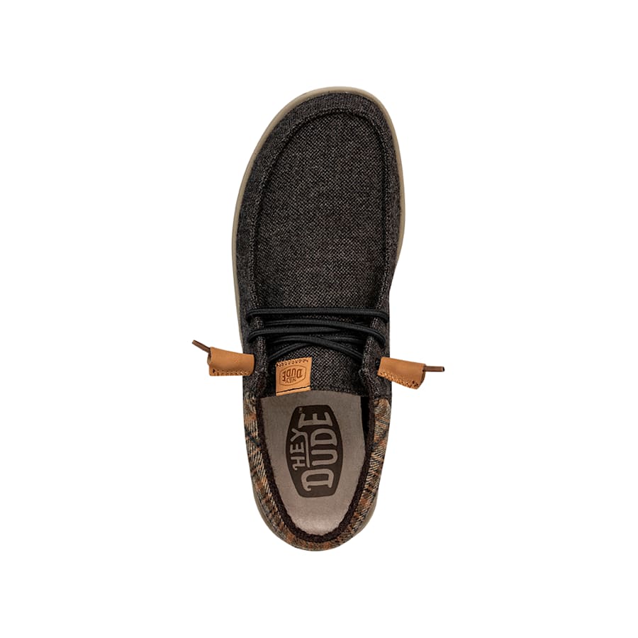 Brown Wally Grip Wool Char - Top - HEYDUDE