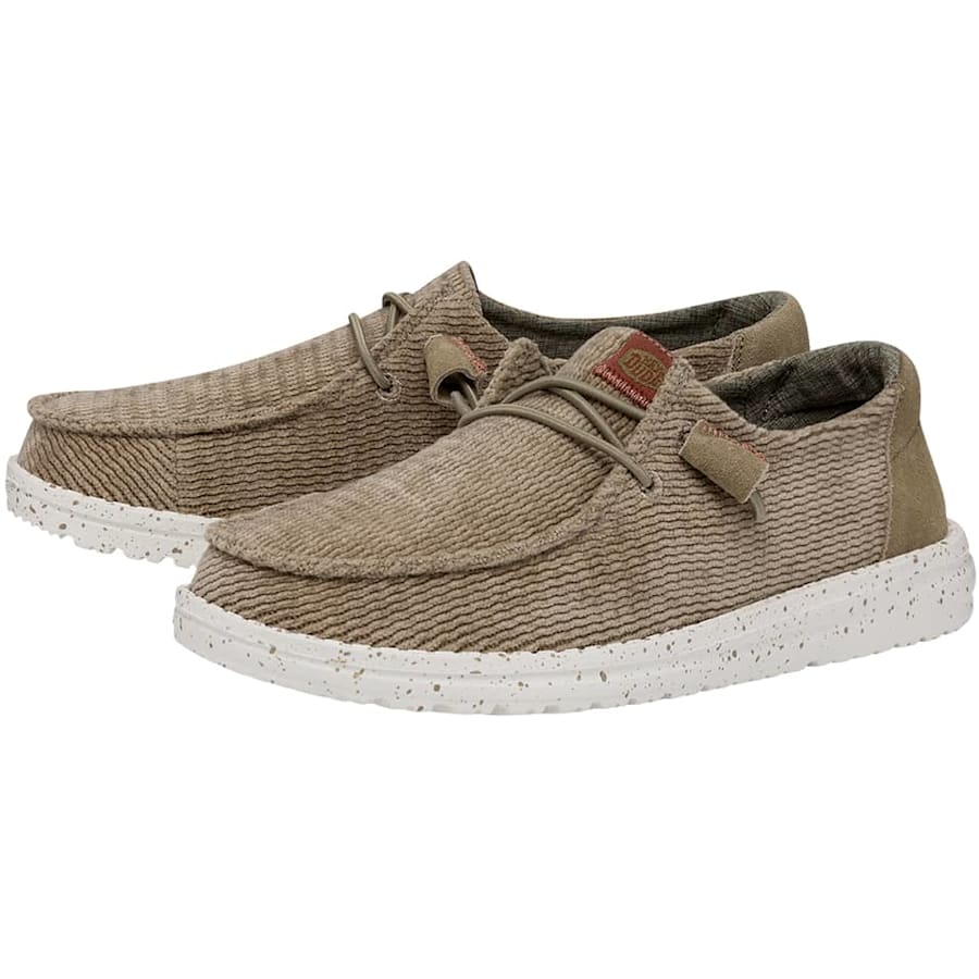 Taupe Wendy Wave Corduroy - Pair - HEYDUDE