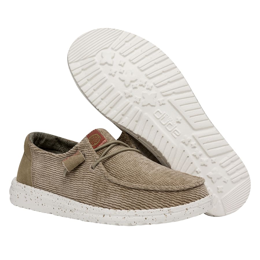 Taupe Wendy Wave Corduroy - Bottom - HEYDUDE