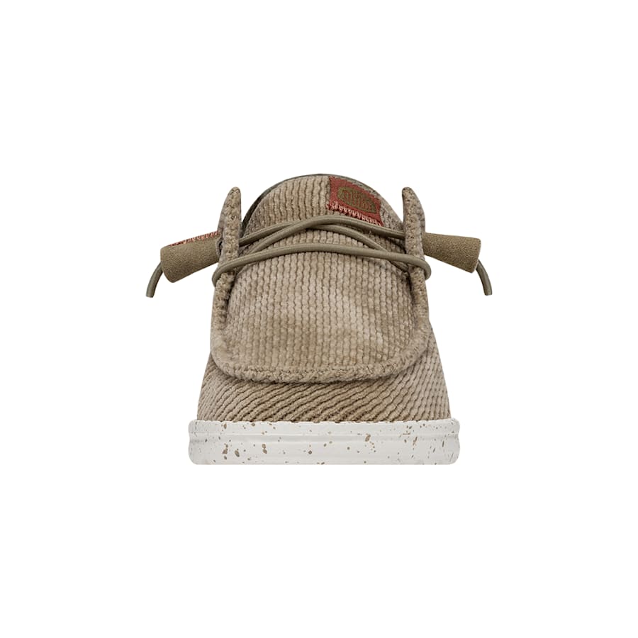 Taupe Wendy Wave Corduroy - Front - HEYDUDE