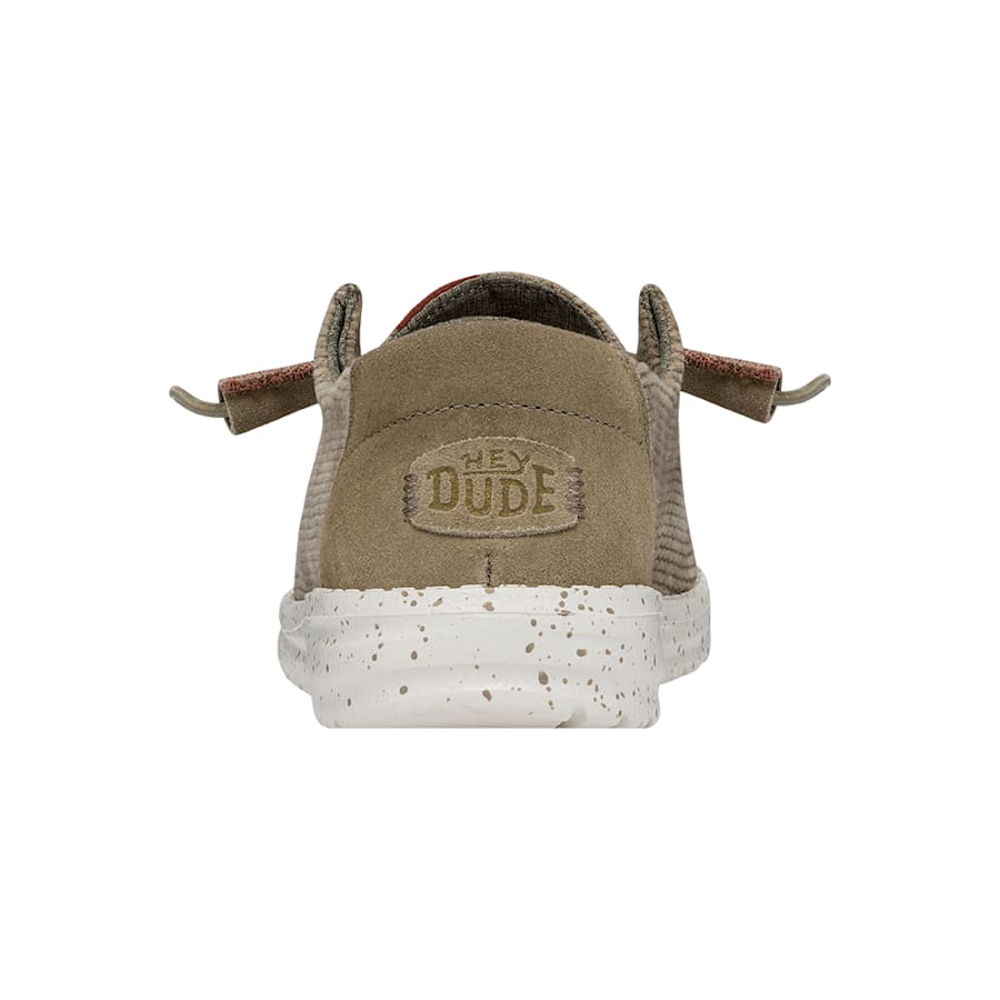 Taupe Wendy Wave Corduroy - Back - HEYDUDE