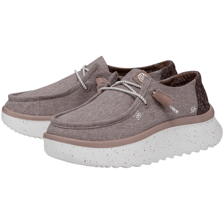 Mauve Wendy Peak Chambray - Paire - HEYDUDE