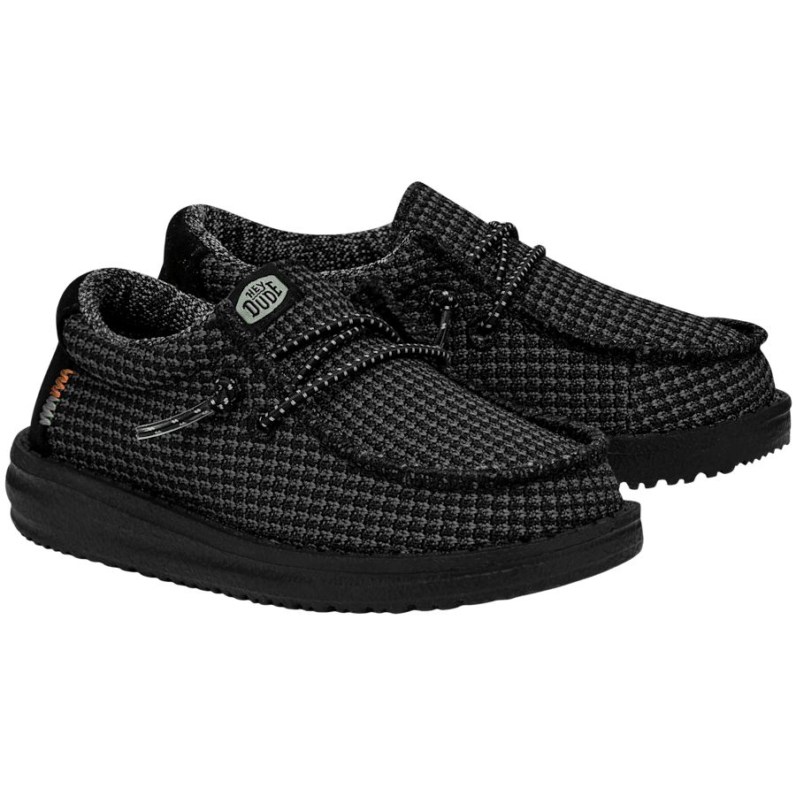 Black Wally Toddler Sport Mesh - Pair - HEYDUDE