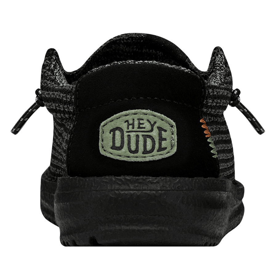 Black Wally Toddler Sport Mesh - Back - HEYDUDE