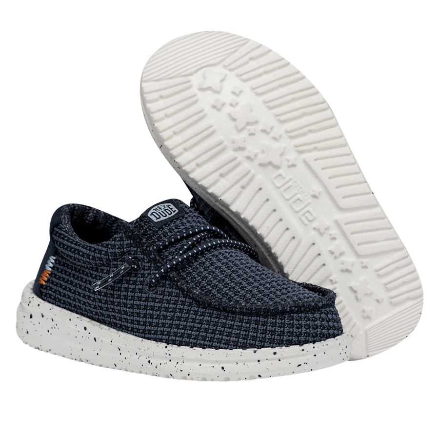 Navy Wally Toddler Sport Mesh - Bottom - HEYDUDE