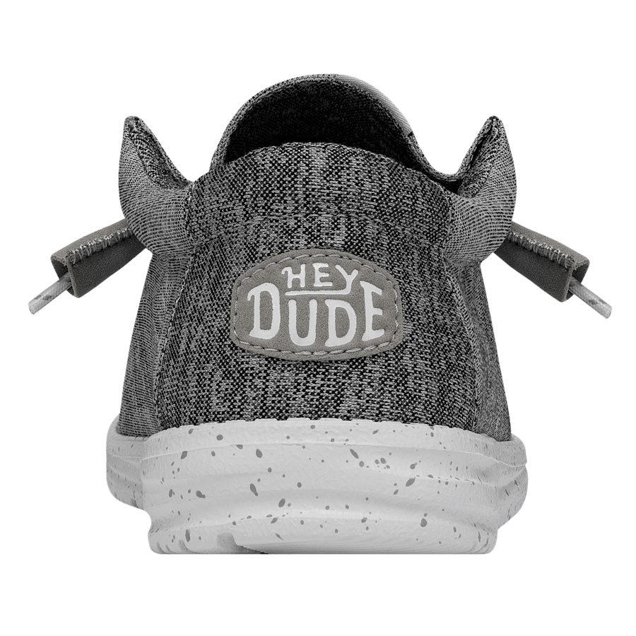 Grey Wally Sport Knit - Back - HEYDUDE