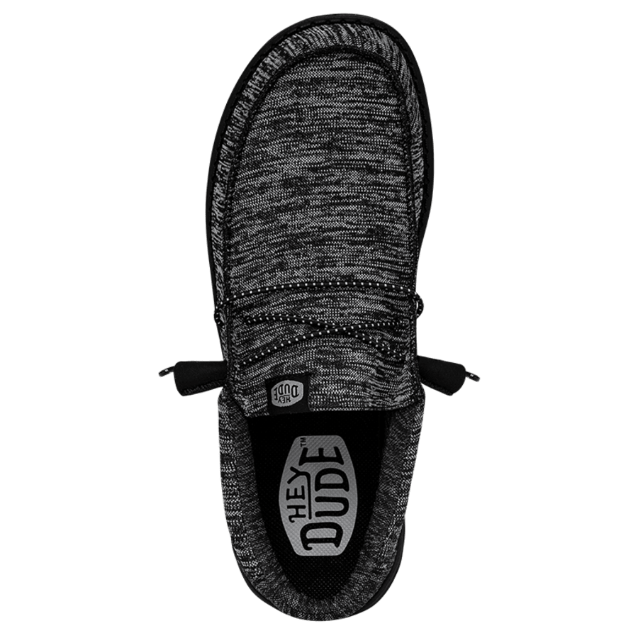 Black / Black Wally Sport Knit - Top - HEYDUDE