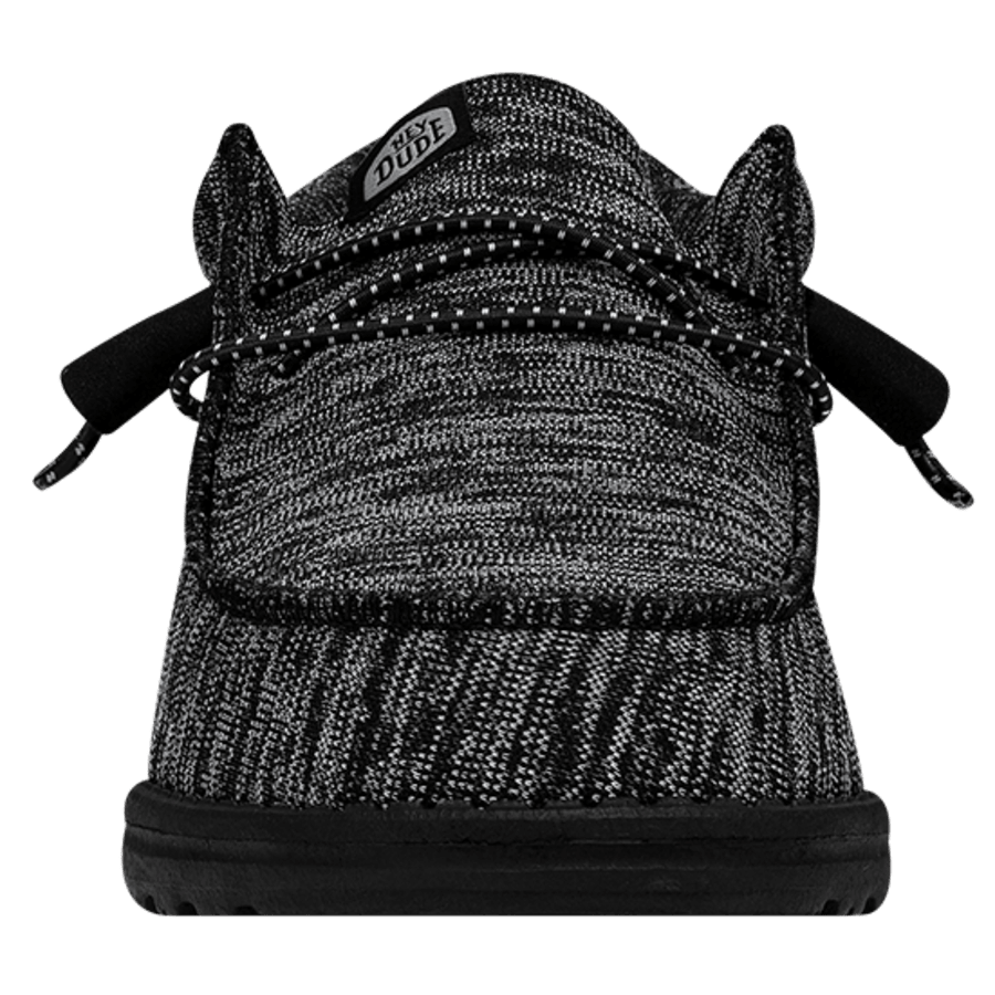 Black / Black Wally Sport Knit - Front - HEYDUDE