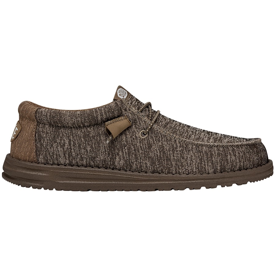 Tan Wally Sport Knit - Side - HEYDUDE