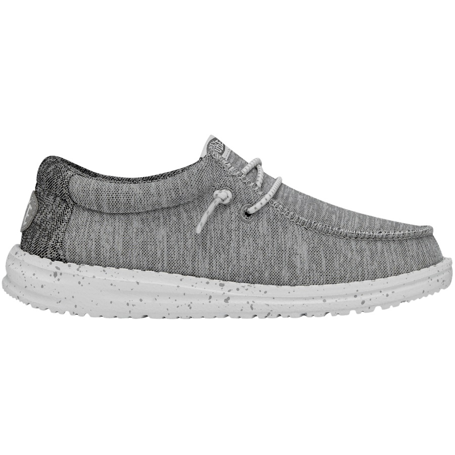 Light Grey Wally Youth Sport Knit - Seitenansicht - HEYDUDE