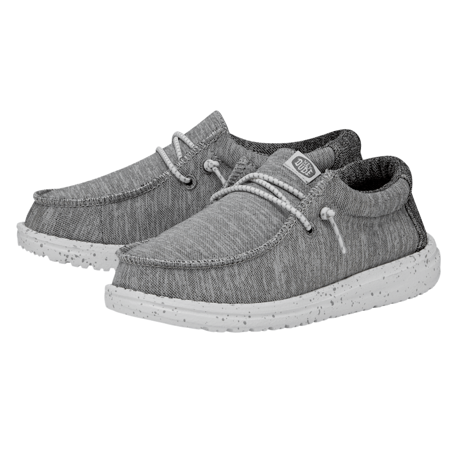 Light Grey Wally Youth Sport Knit - Paar - HEYDUDE