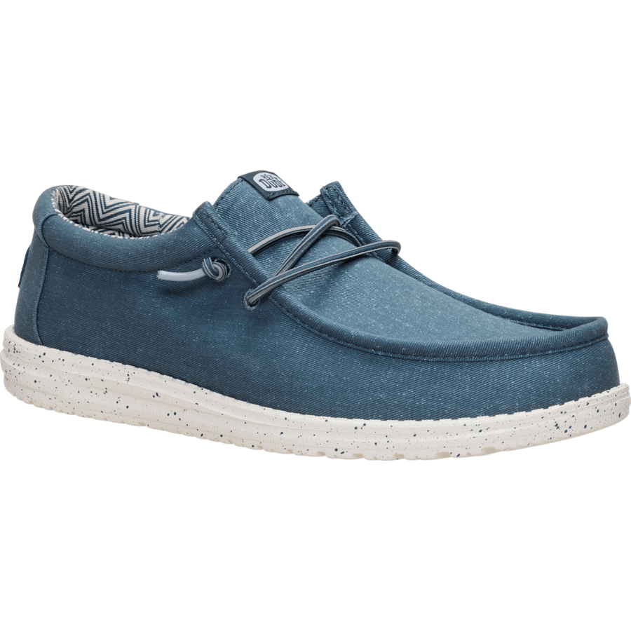 Dark Slate Wally Stretch Canvas - Angle - HEYDUDE