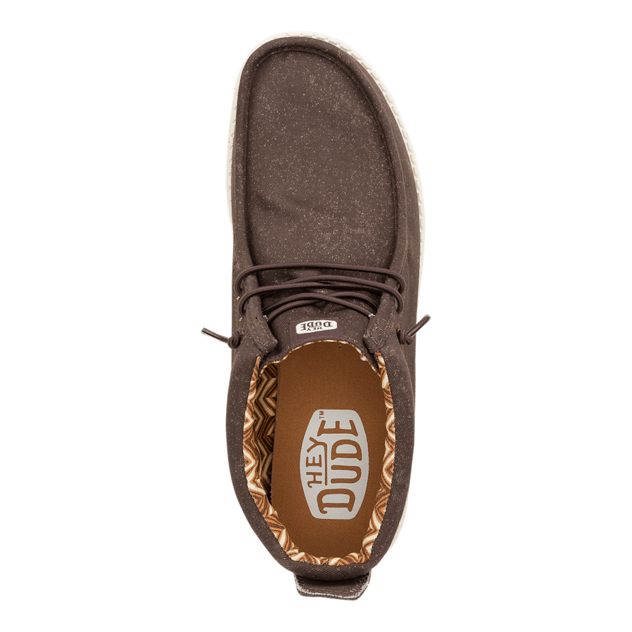 Mole Brown Wally Mid Stretch Canvas - Top - HEYDUDE