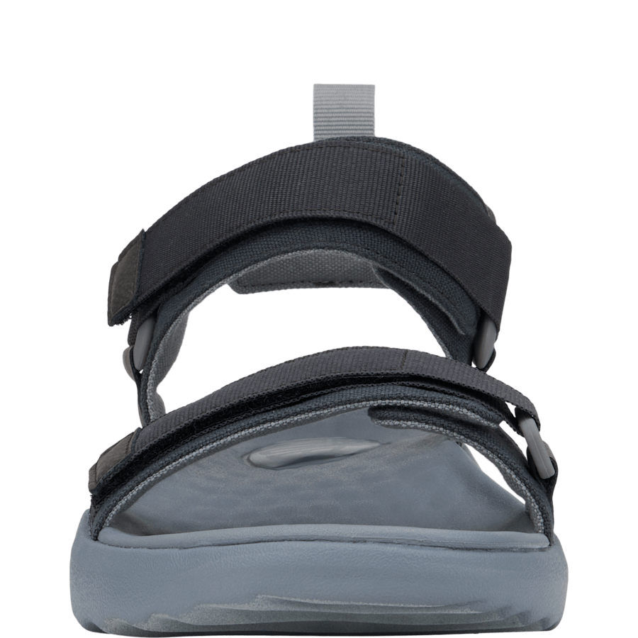 Black / Grey Carson Sandal Sport Mode Unisex - Voorkant - HEYDUDE