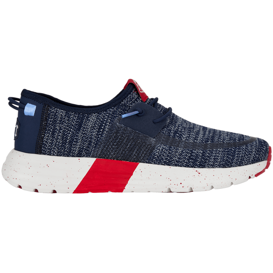 Navy / Grey Sirocco Sport Mode Herren - Seitenansicht - HEYDUDE
