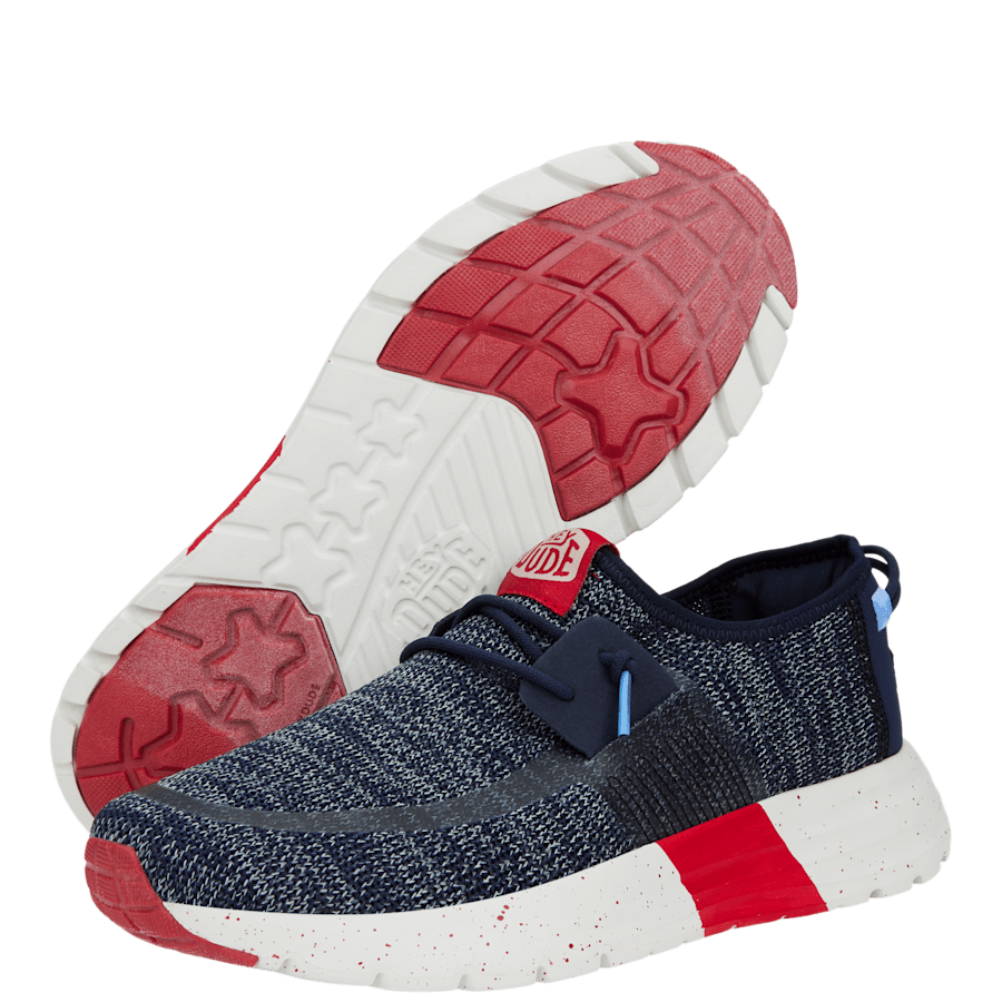 Navy / Grey Sirocco Sport Mode Herren - Ansicht von unten - HEYDUDE