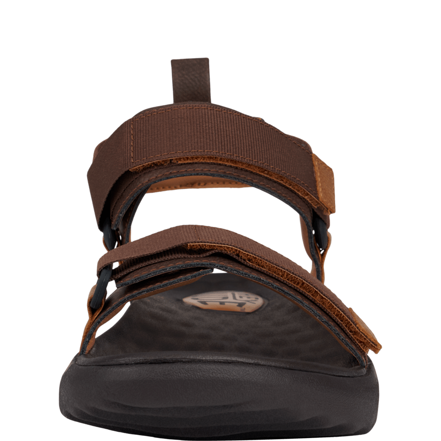 Brown / Brown Carson Sandal Unisex - Front - HEYDUDE