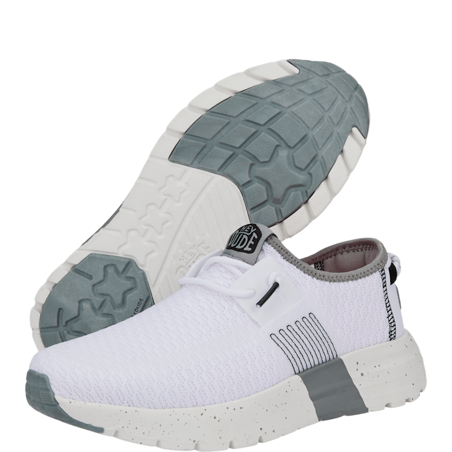White Sirocco Sport Stripe - Onderkant - HEYDUDE