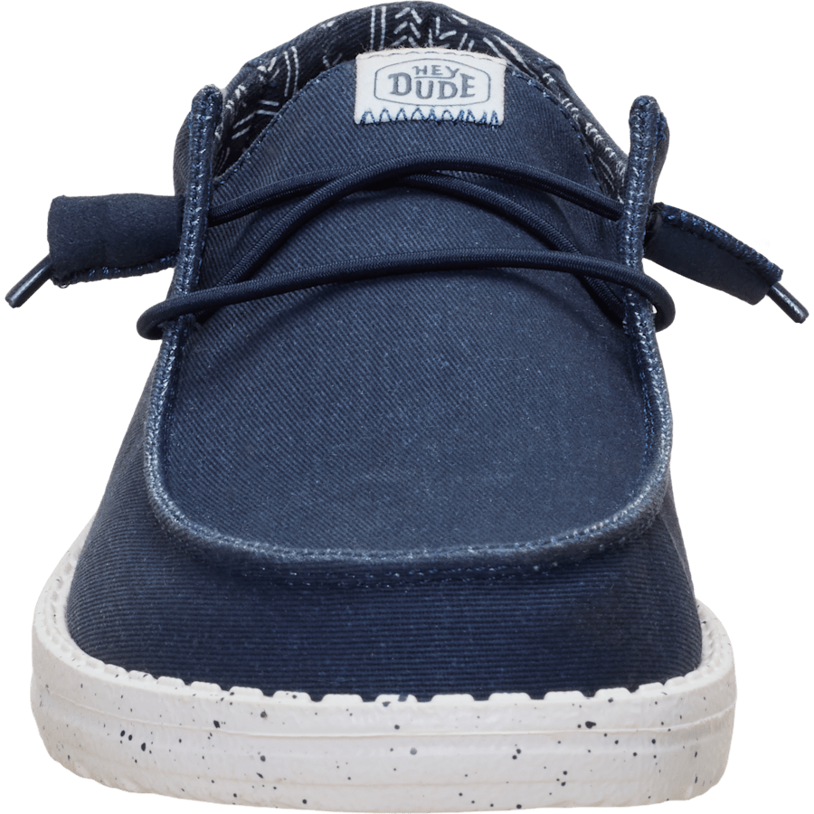 Navy Wendy Stretch Canvas - Avant - HEYDUDE