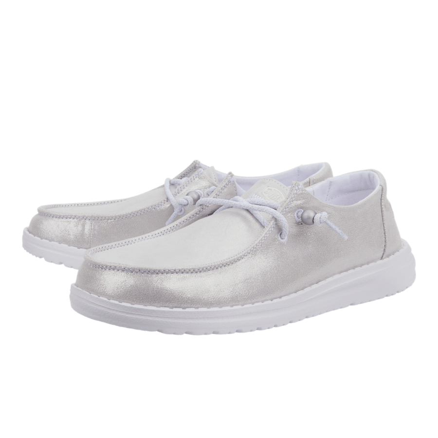 Silver Wendy Metallic Shine - Pair - HEYDUDE