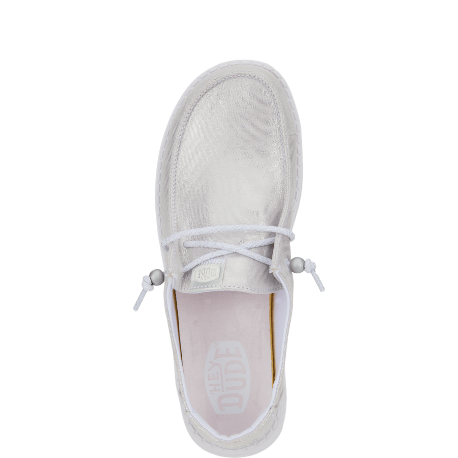 Silver Wendy Metallic Shine - Top - HEYDUDE