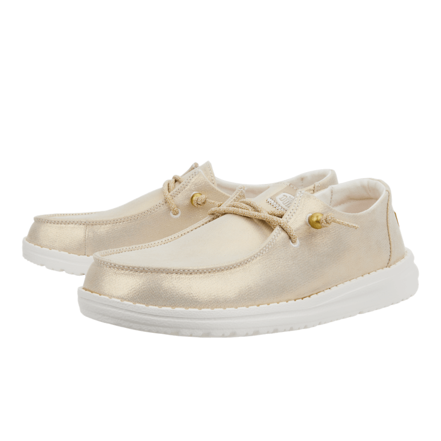 Gold Wendy Metallic Shine - Pair - HEYDUDE