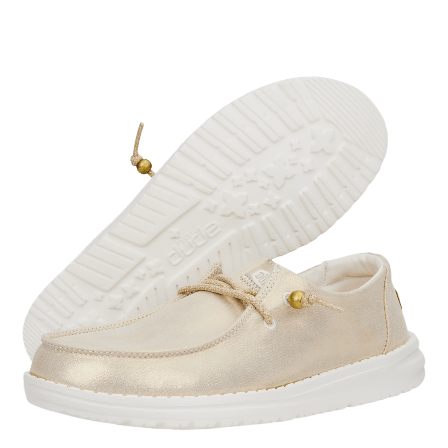 Gold Wendy Metallic Shine - Bottom - HEYDUDE