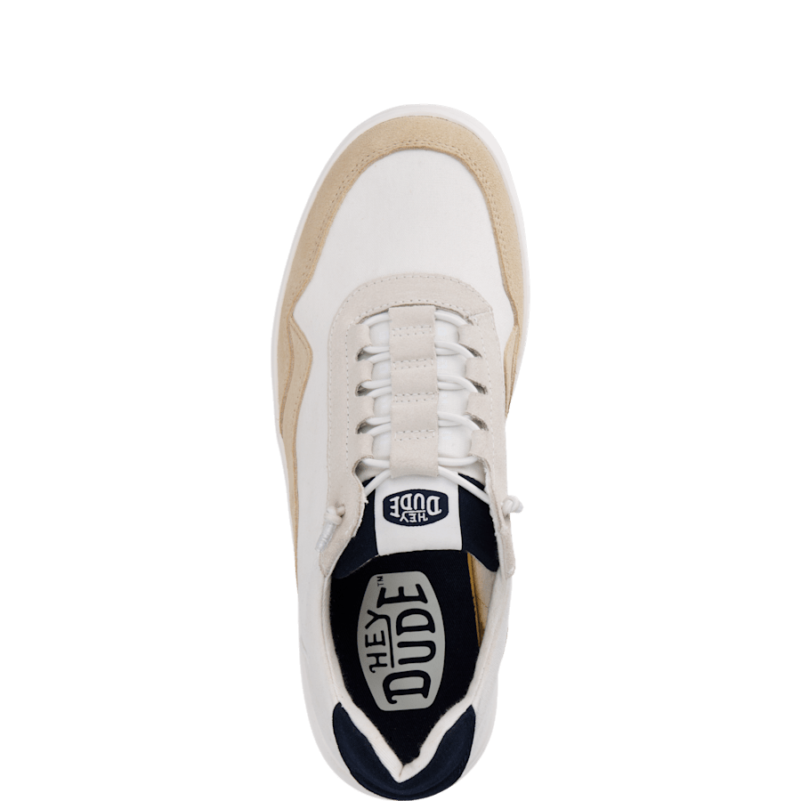 White / Grey Hudson Canvas - Top - HEYDUDE